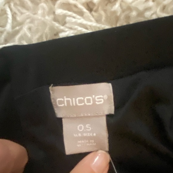 NWT CHICO’S Black Pencil Skirt Size 6 - Picture 6 of 7